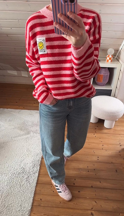 Pullover COLOUR Block Smile Onsesize