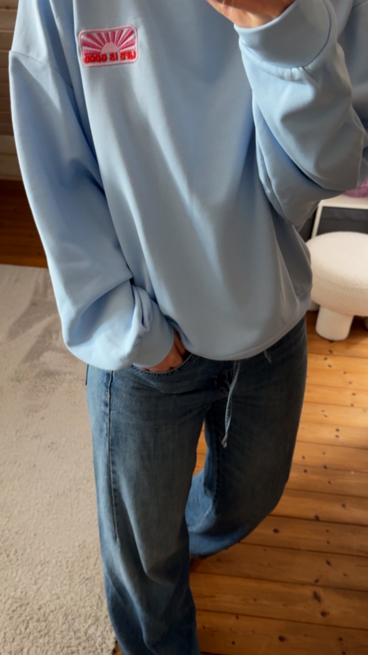 SWEATER LIFE IS GOOD / 6 Farben