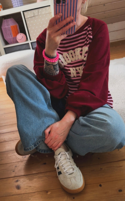 Streifen Sweater Premium Fluff