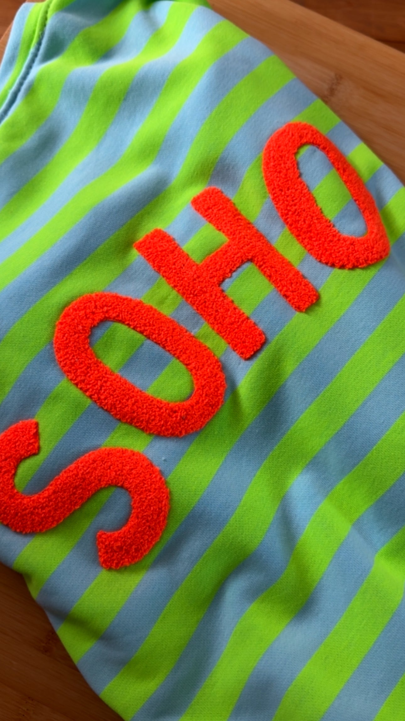 T-SHIRT PREMIUM STREIFEN FRENCH TERRY SOHO FLUFF RÜCKEN