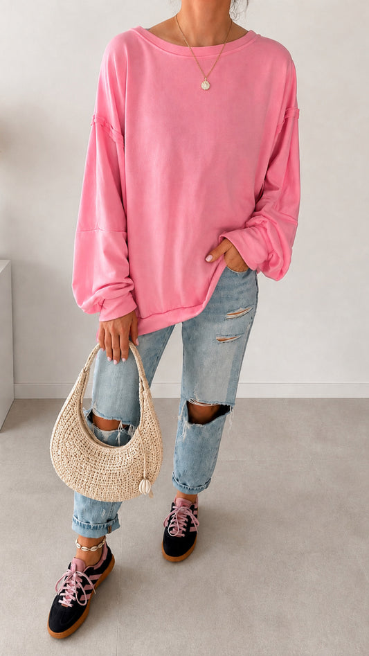SWEATER OVERSIZE (Große Größen) UNI / 4 FARBEN