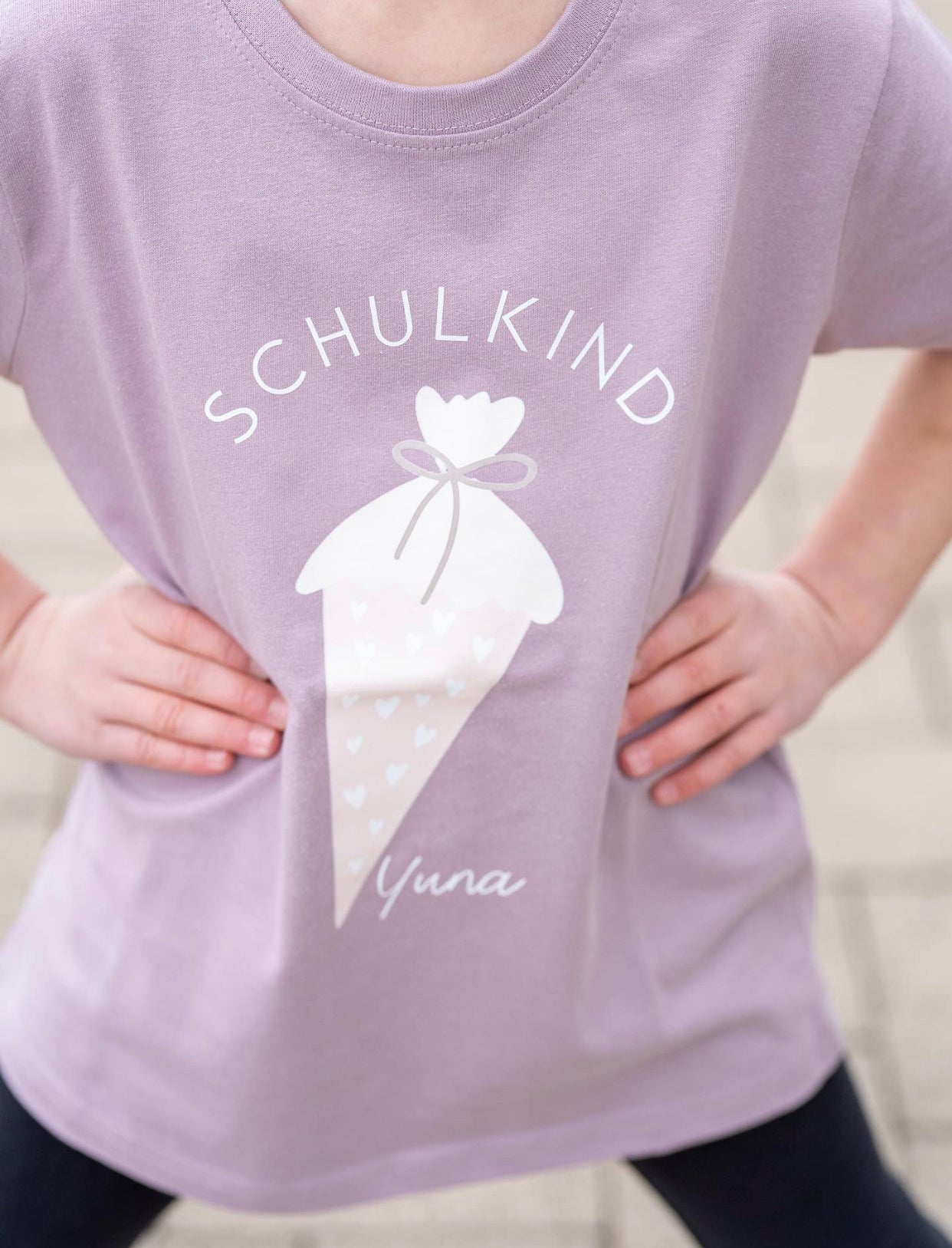 KIDS BASIC T-SHIRT SCHULKIND SCHULTÜTE