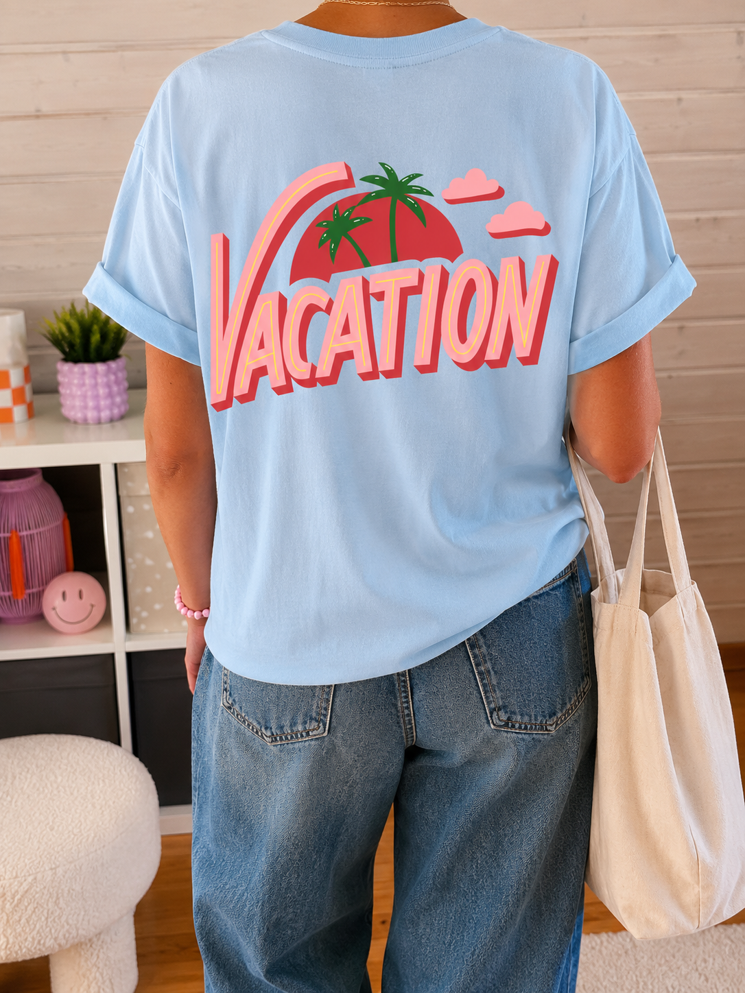 T-SHIRT VACATION PREMIUM + RÜCKENPRINT