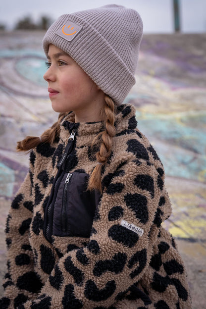 Kids Strick Mütze Neon Statement