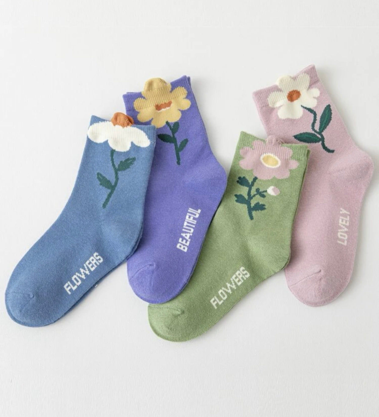 KIDS SOCKEN FLORAL 4er Set