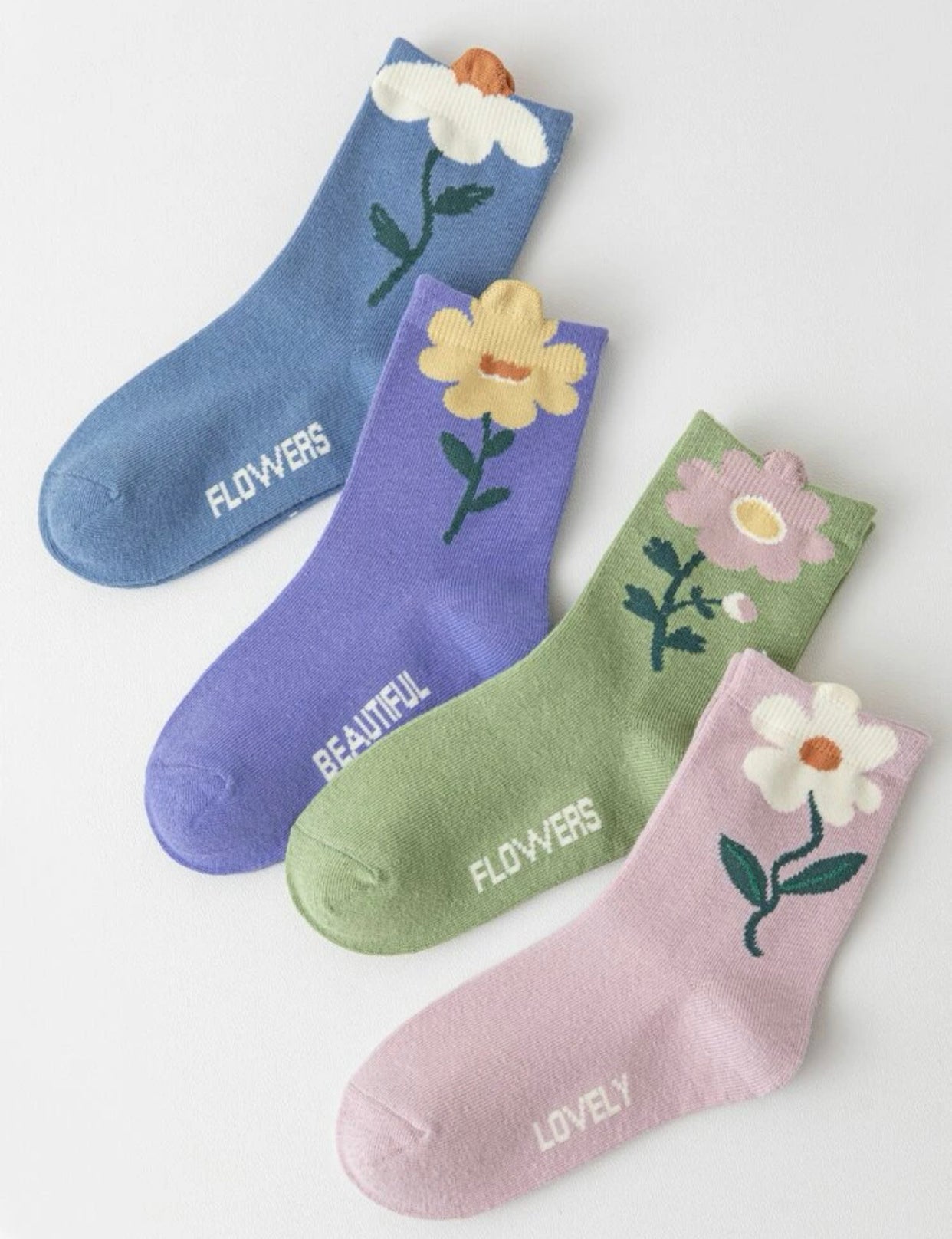 KIDS SOCKEN FLORAL 4er Set