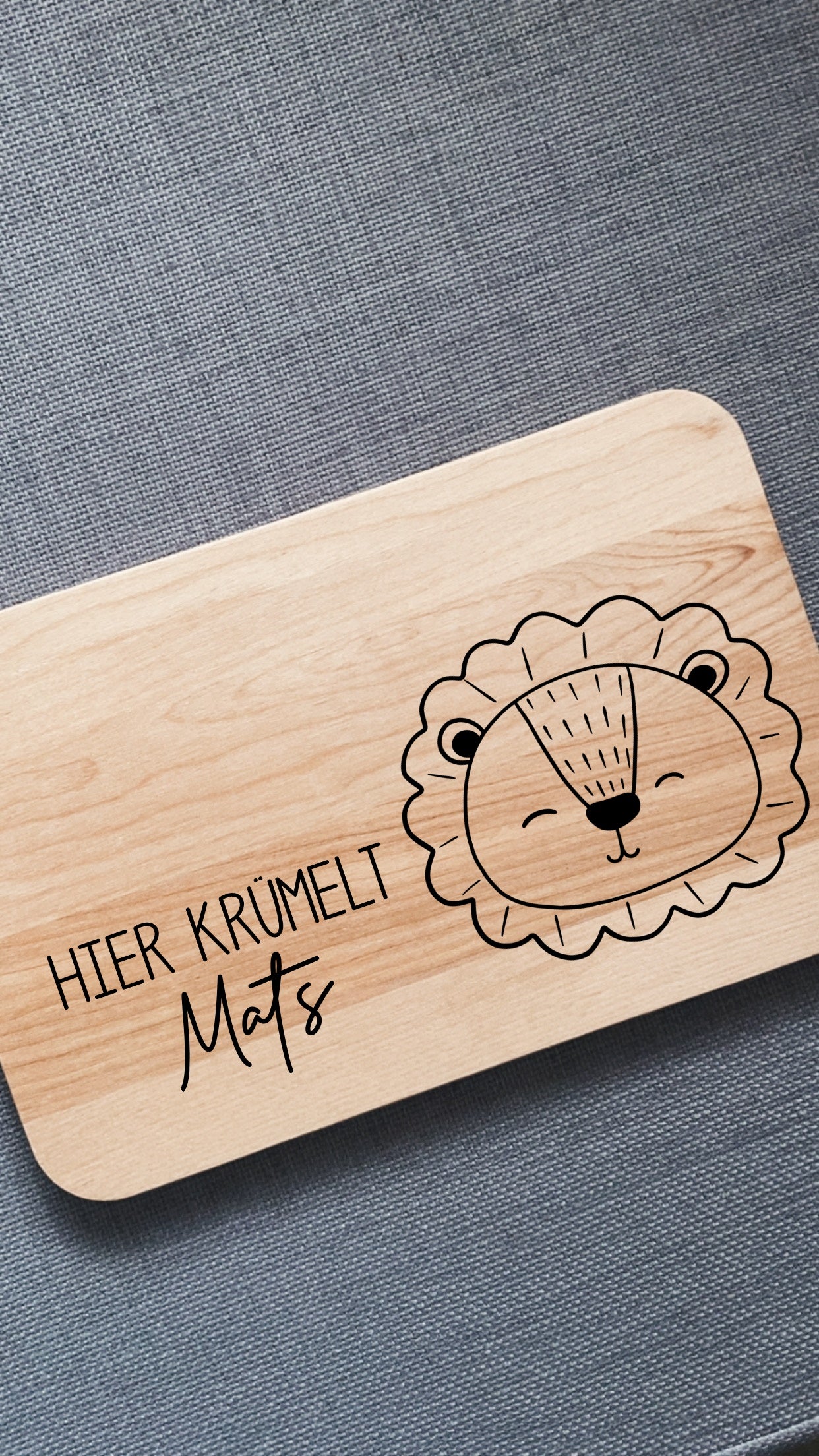 Holzbrett Frühstücksbrettchen Personalisiert