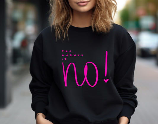 DAMEN SWEATER *VIVI* THE ANSWER IN NO!