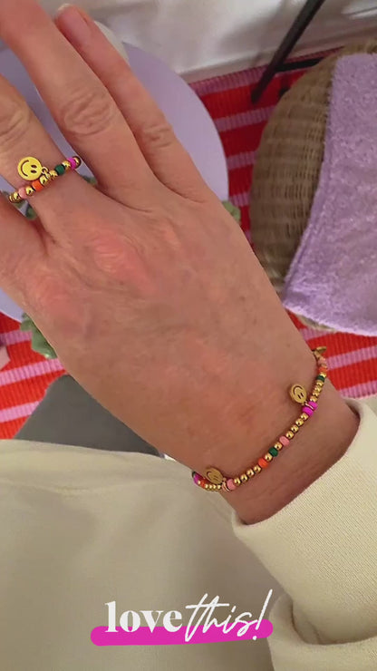 Kette Armband Ring HAPPY