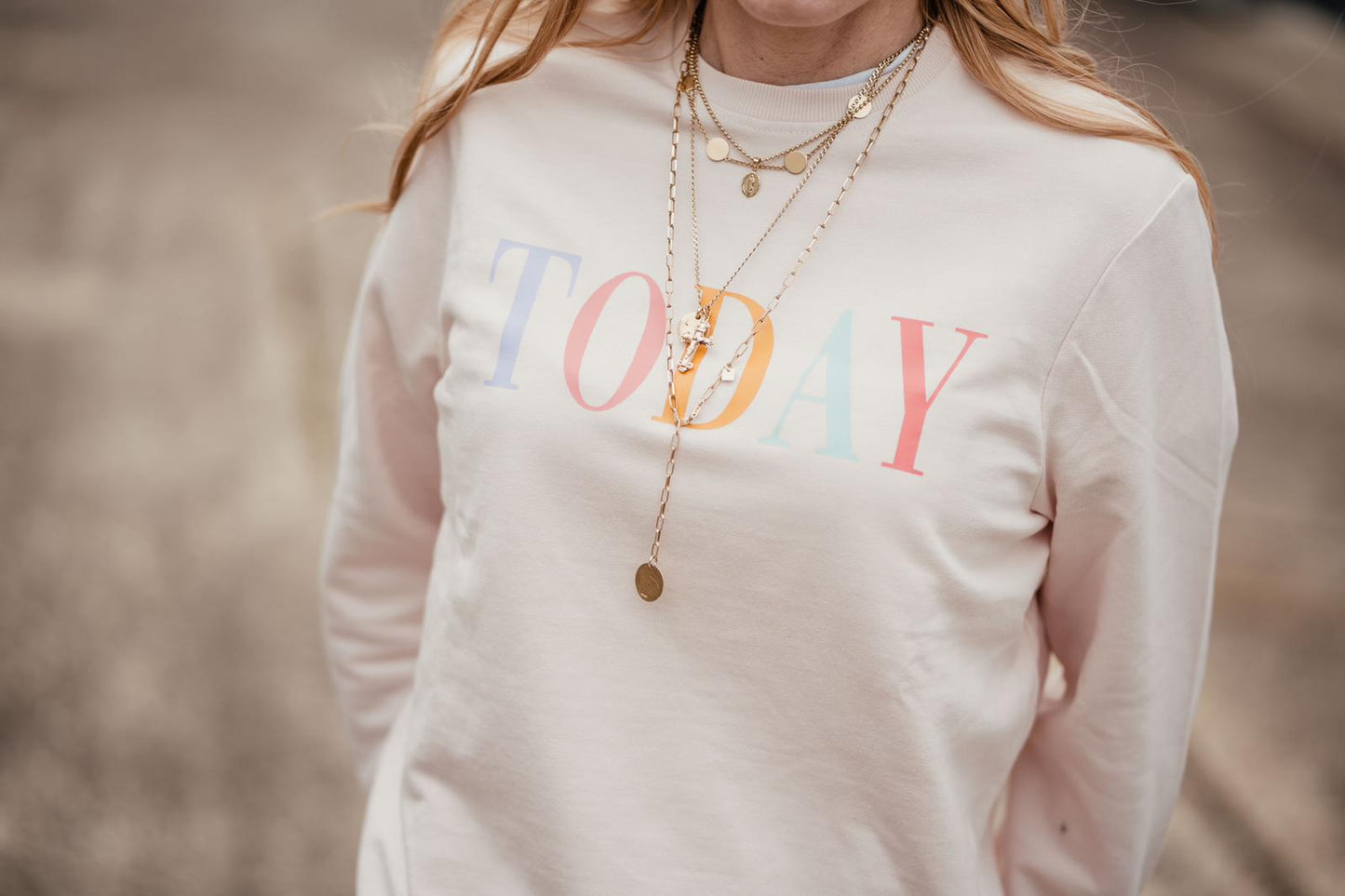 UPGRADE CANDY LETTERING SWEATER