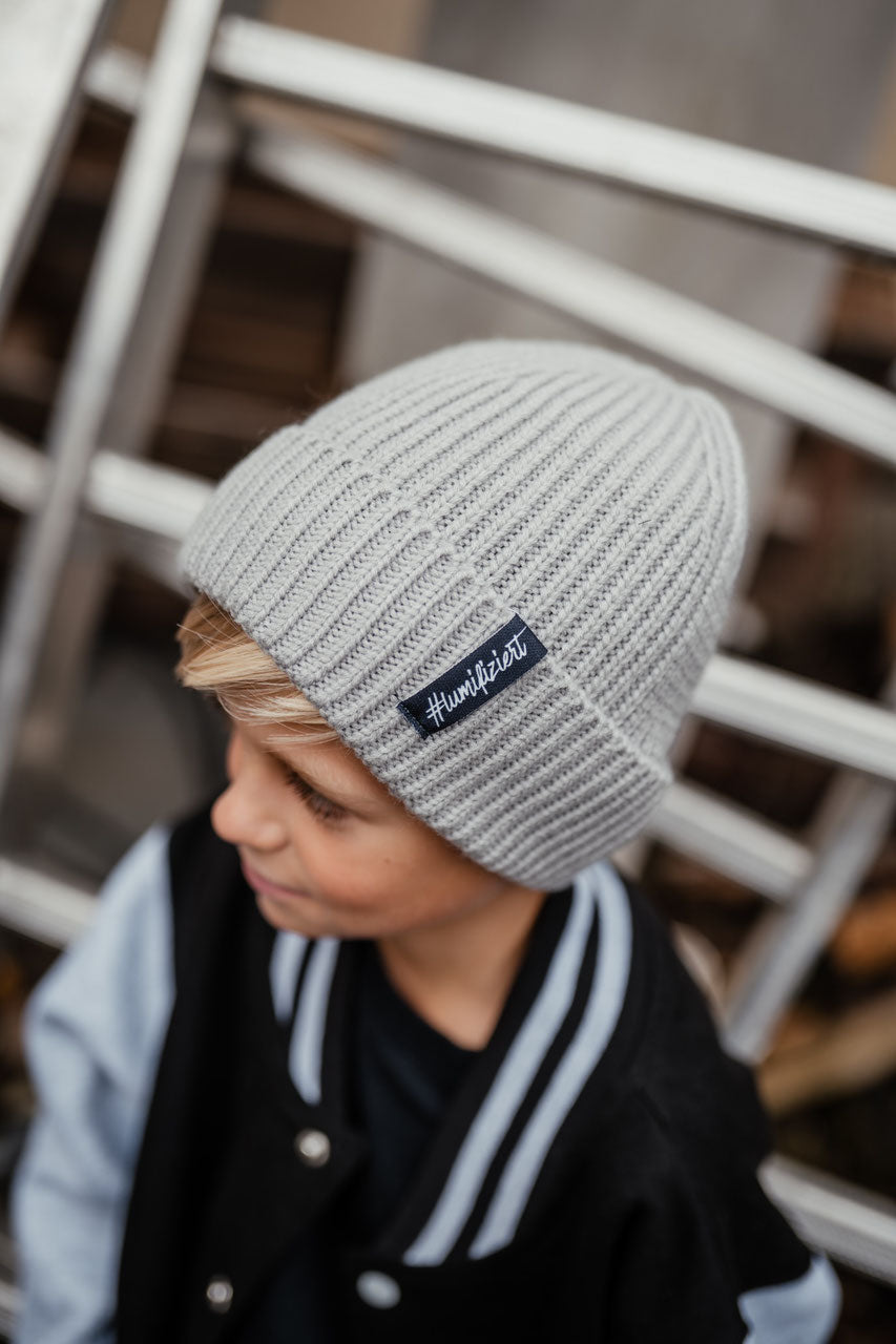 Kids Strick-Beanie *RIBBED*