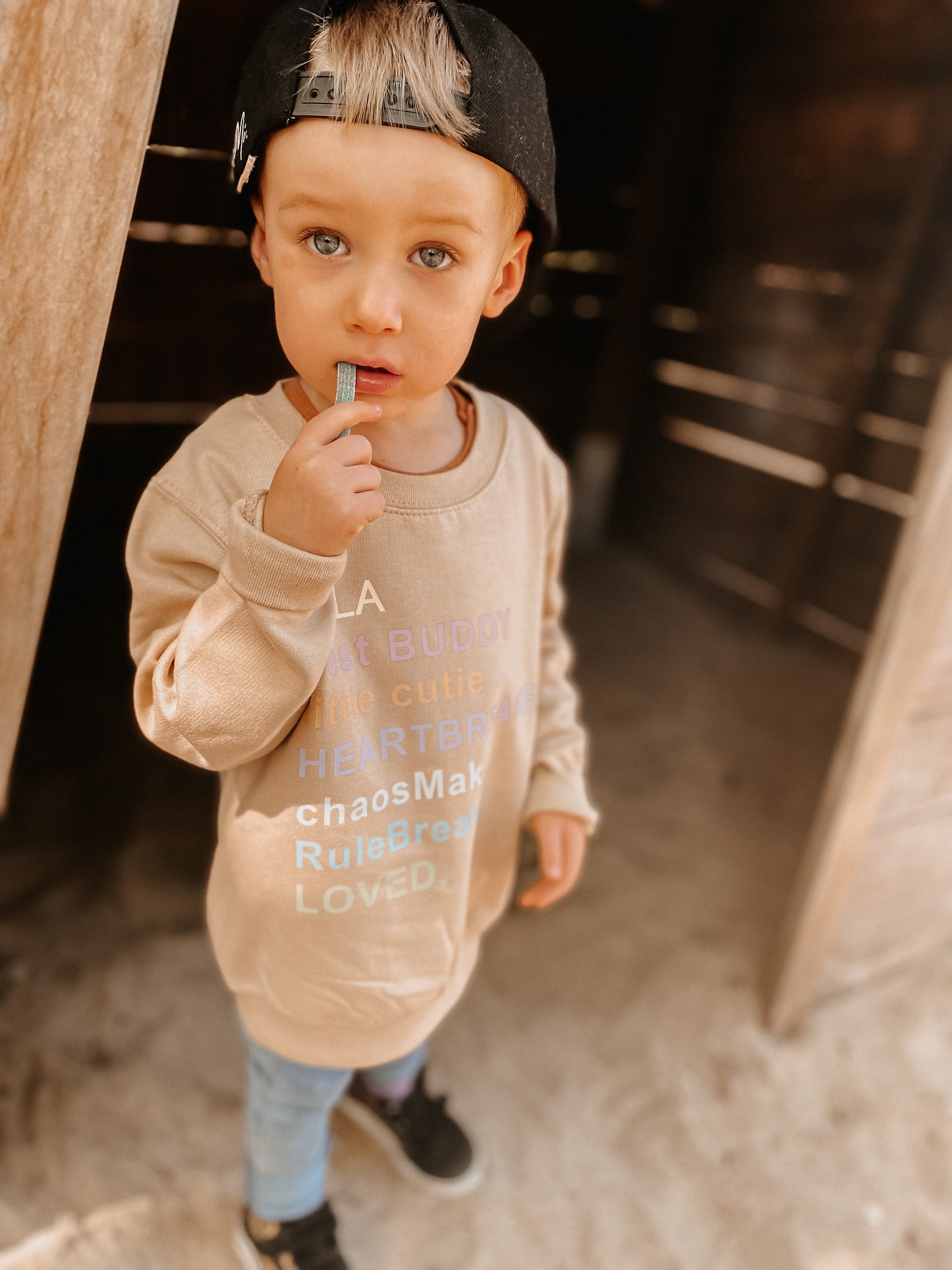 KIDS SWEATER / HOODIE HEARTBREAKER RAINBOW*