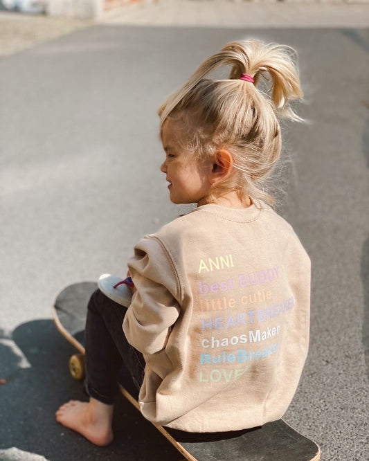 KIDS SWEATER / HOODIE HEARTBREAKER RAINBOW*