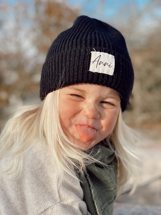 Kids Strick-Beanie *RIBBED*