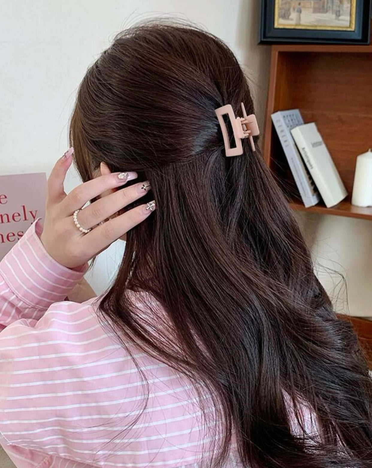 HAAR CLIPS SPANGEN SET HALF BUN  7 STÜCK