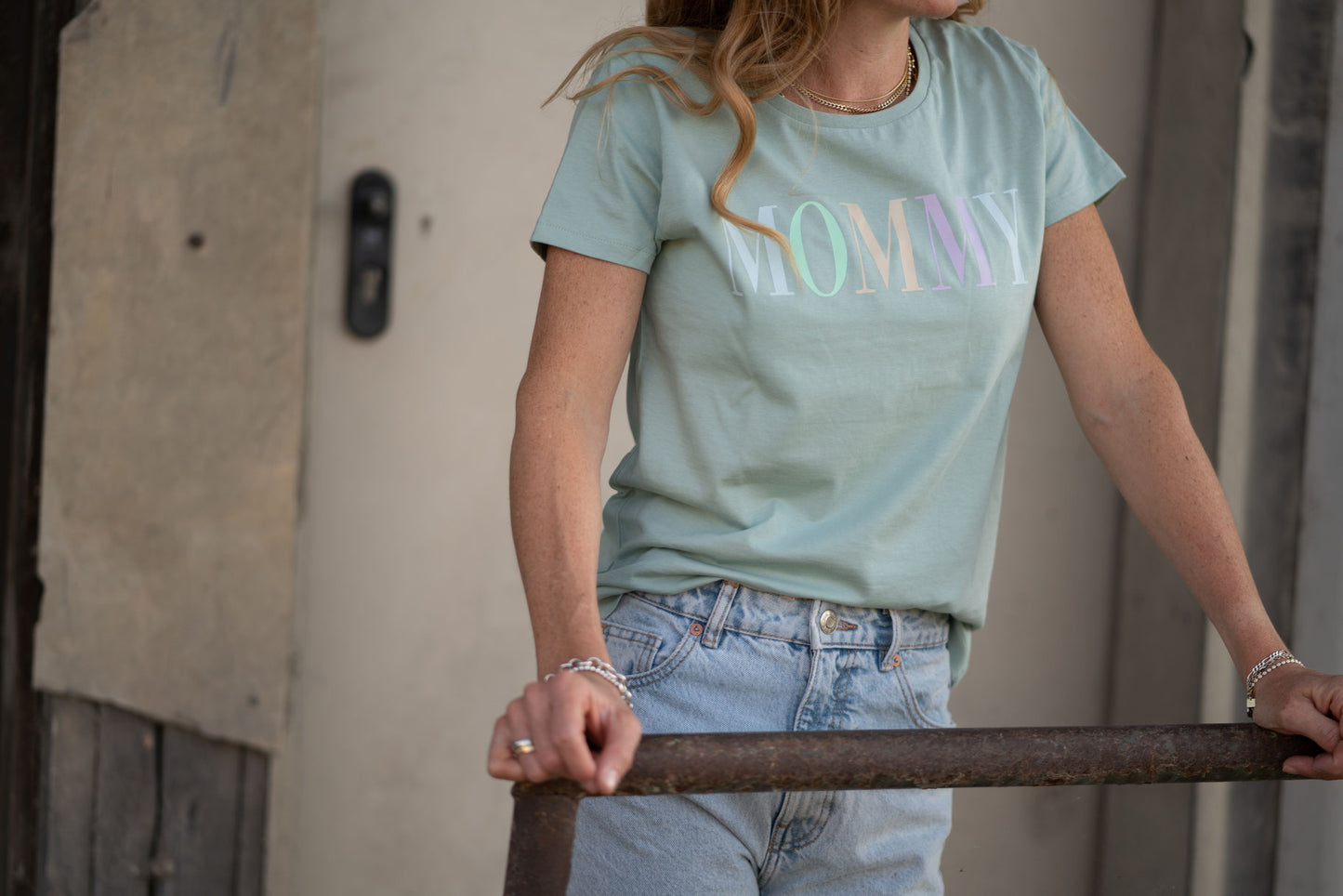 Damen BASIC TEE *CANDY LETTERING*