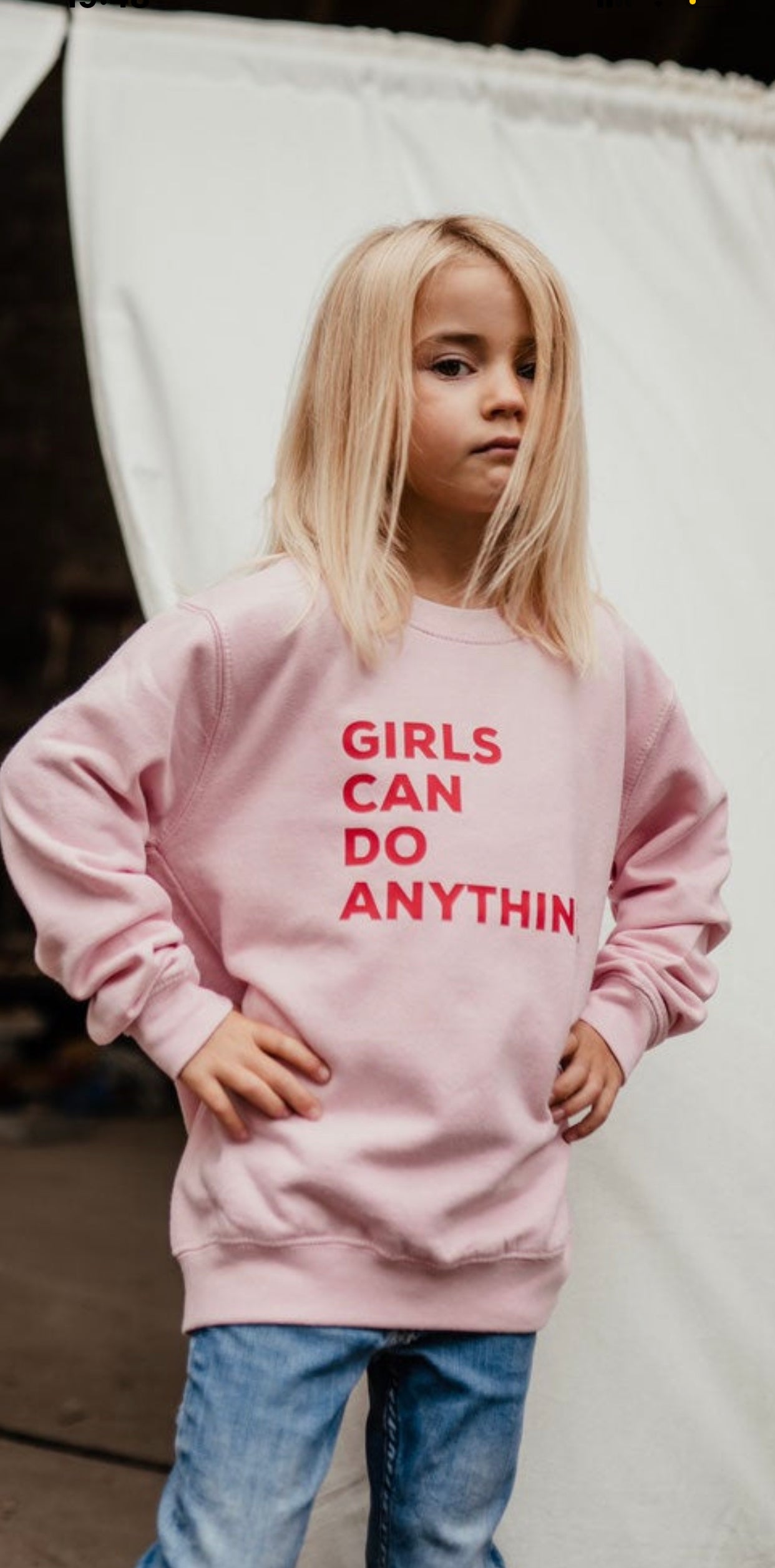 Girls can do deals anything sweater