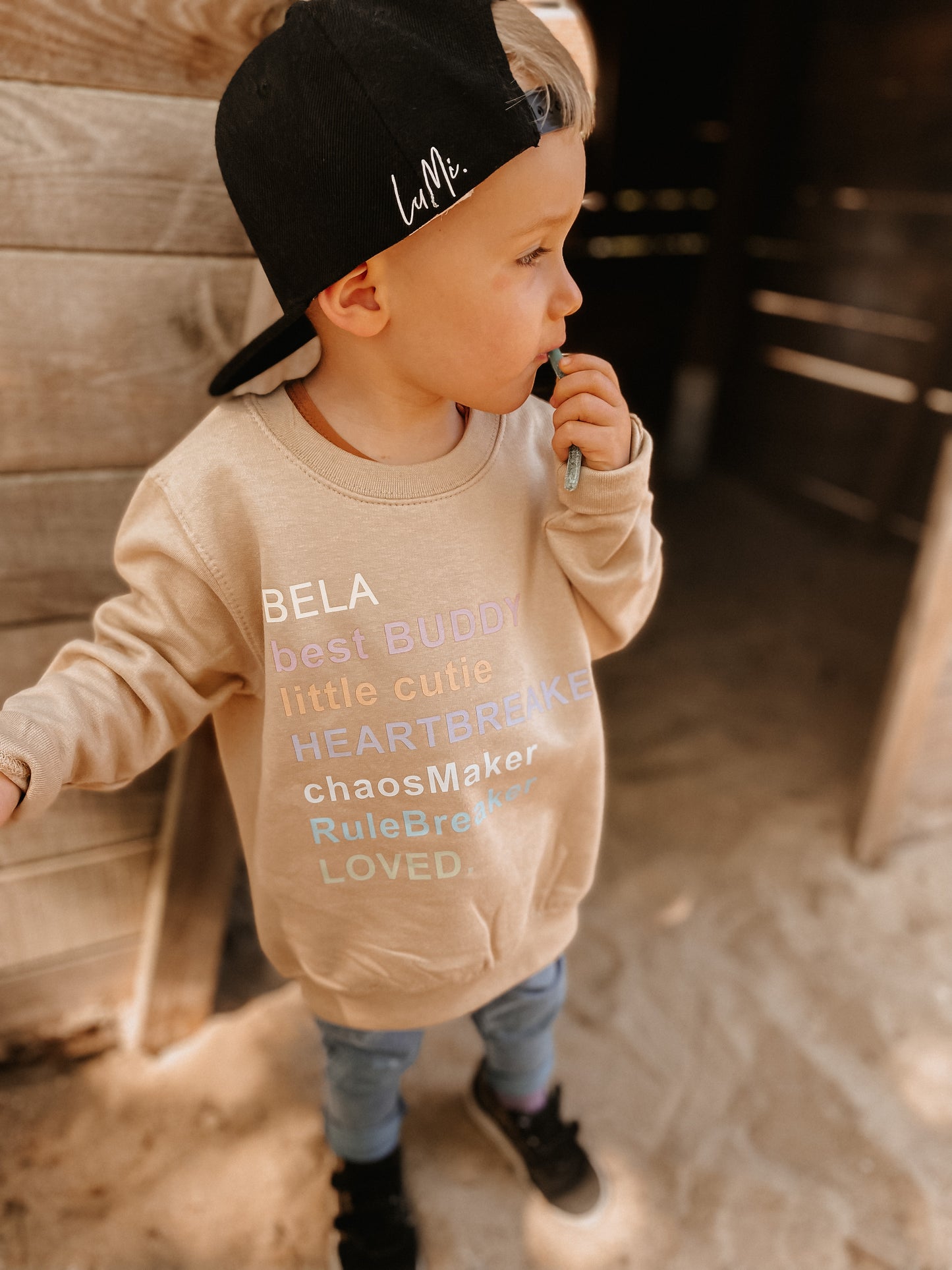 KIDS SWEATER / HOODIE HEARTBREAKER RAINBOW*