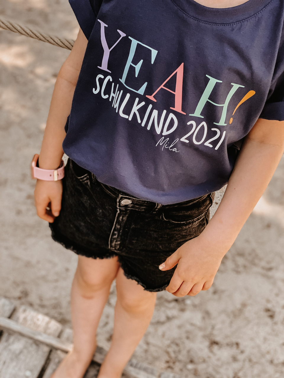 KIDS BASIC T-SHIRT - YEAH! SCHULKIND - CANDY LETTERING