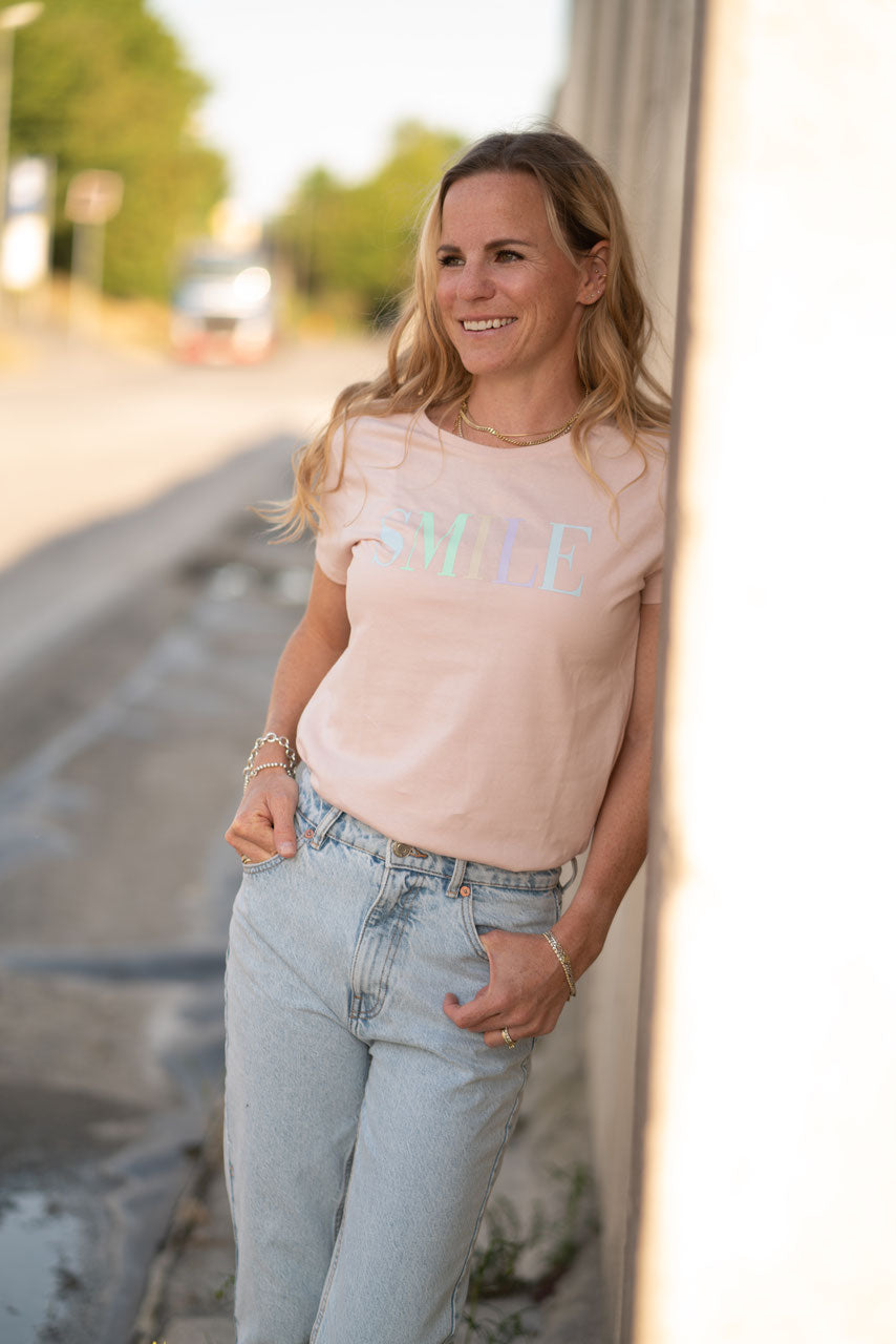 Damen BASIC TEE *CANDY LETTERING*