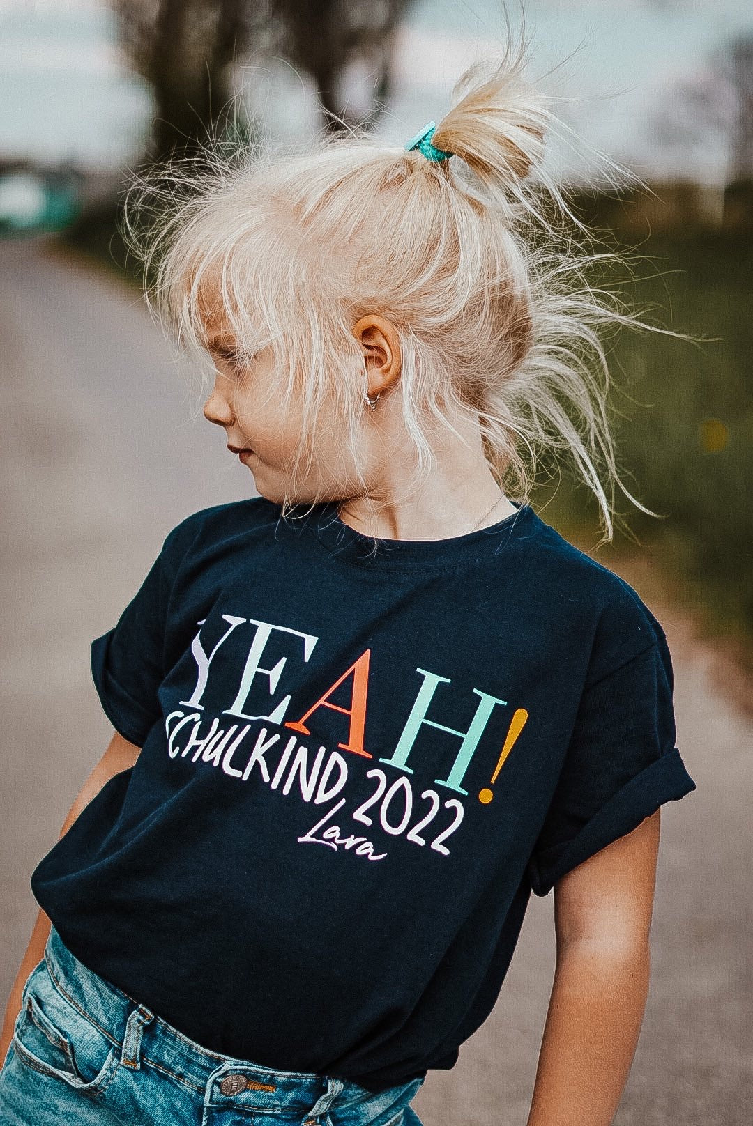 KIDS BASIC T-SHIRT - YEAH! SCHULKIND - CANDY LETTERING