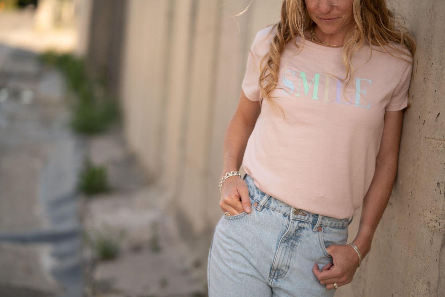 Damen BASIC TEE *CANDY LETTERING*