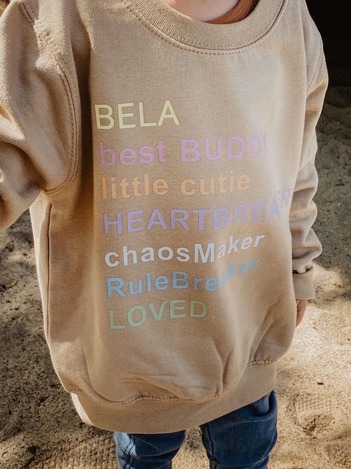 KIDS SWEATER / HOODIE HEARTBREAKER RAINBOW*