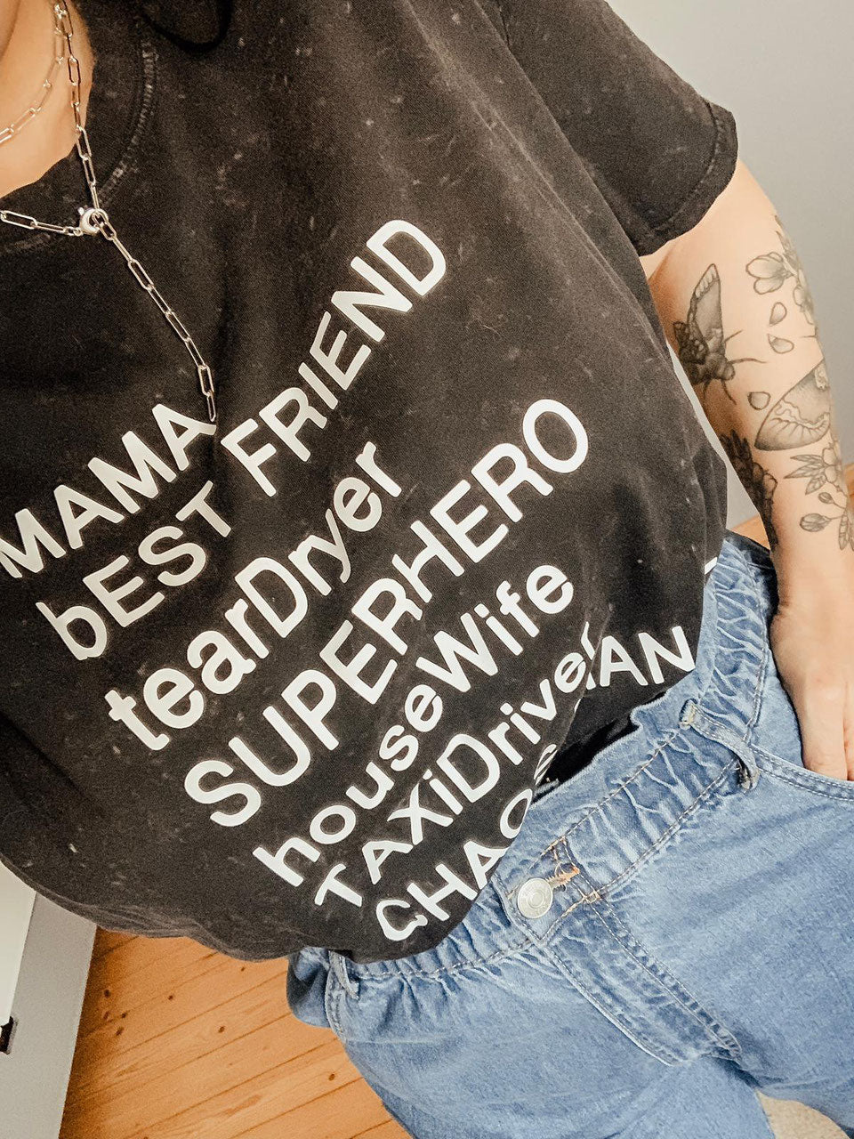 Vintage Tee *MAMA SUPERHERO