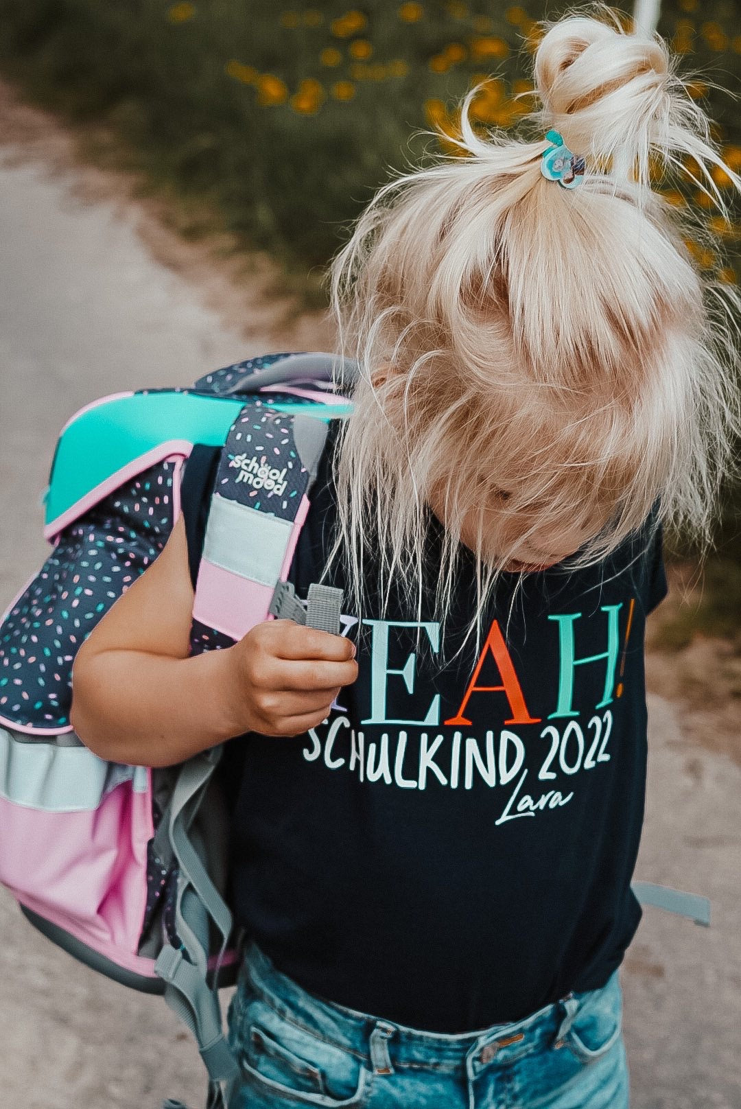 KIDS BASIC T-SHIRT - YEAH! SCHULKIND - CANDY LETTERING