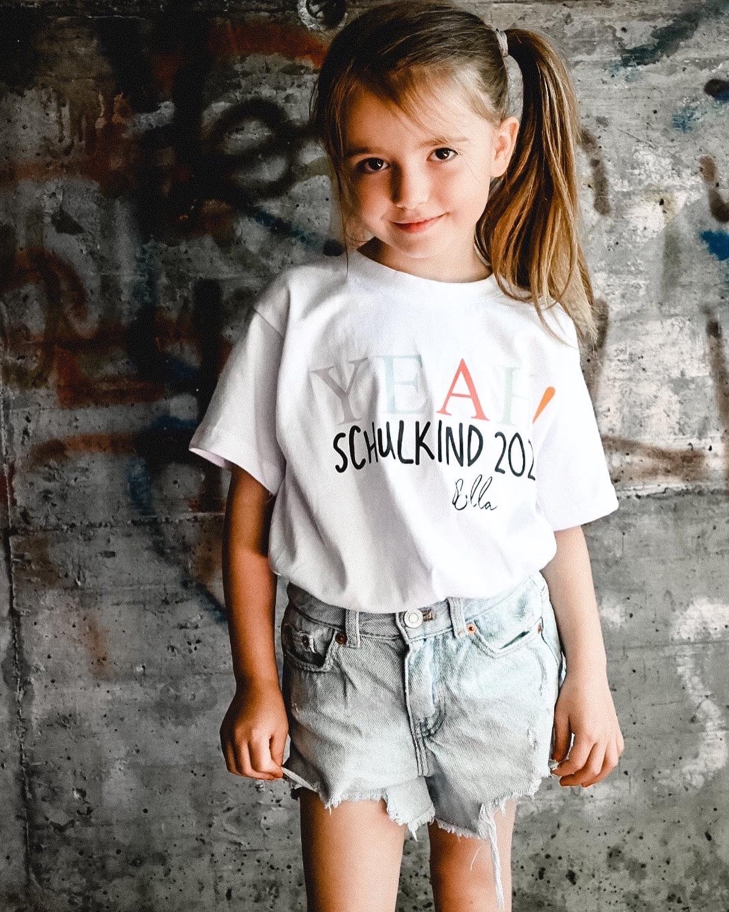 KIDS BASIC T-SHIRT - YEAH! SCHULKIND - CANDY LETTERING