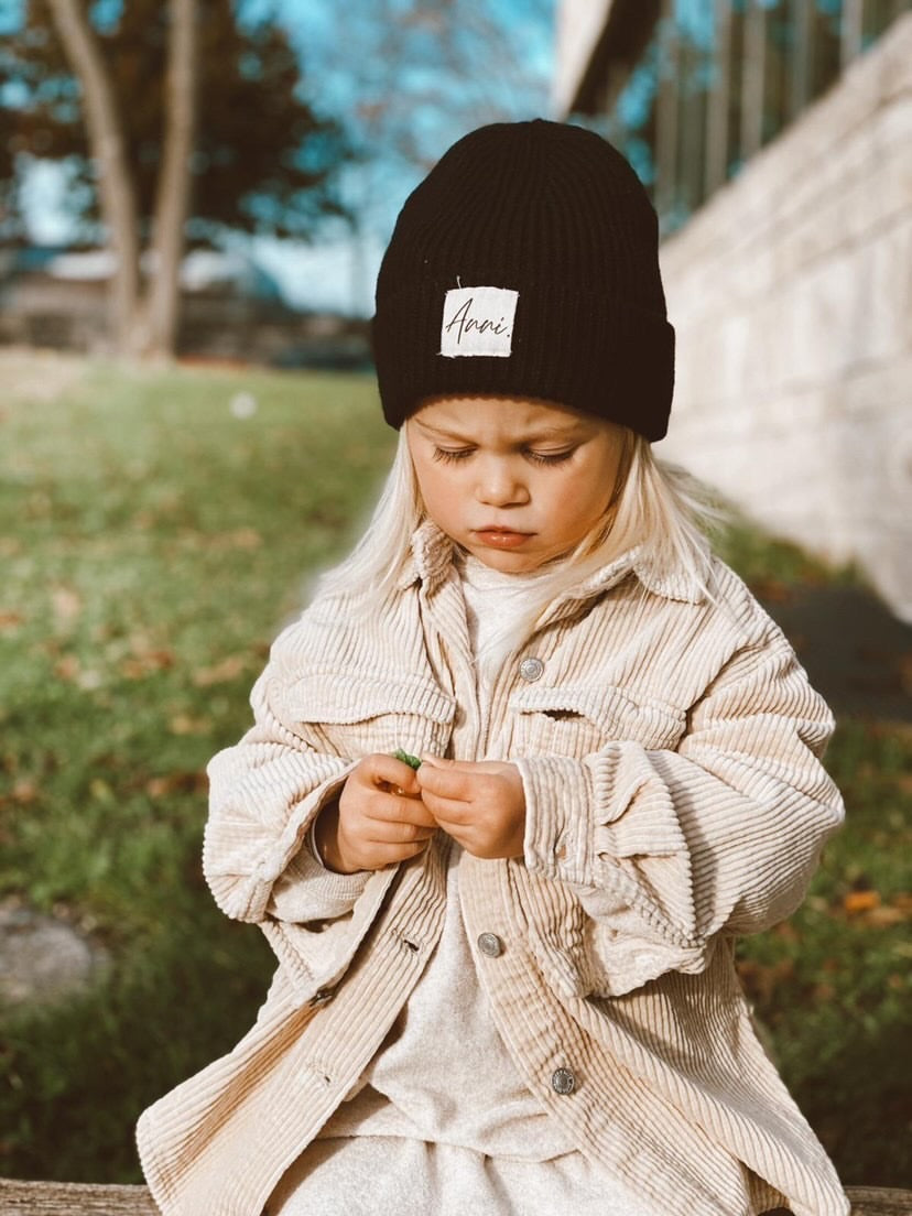 Kids Strick-Beanie *RIBBED*