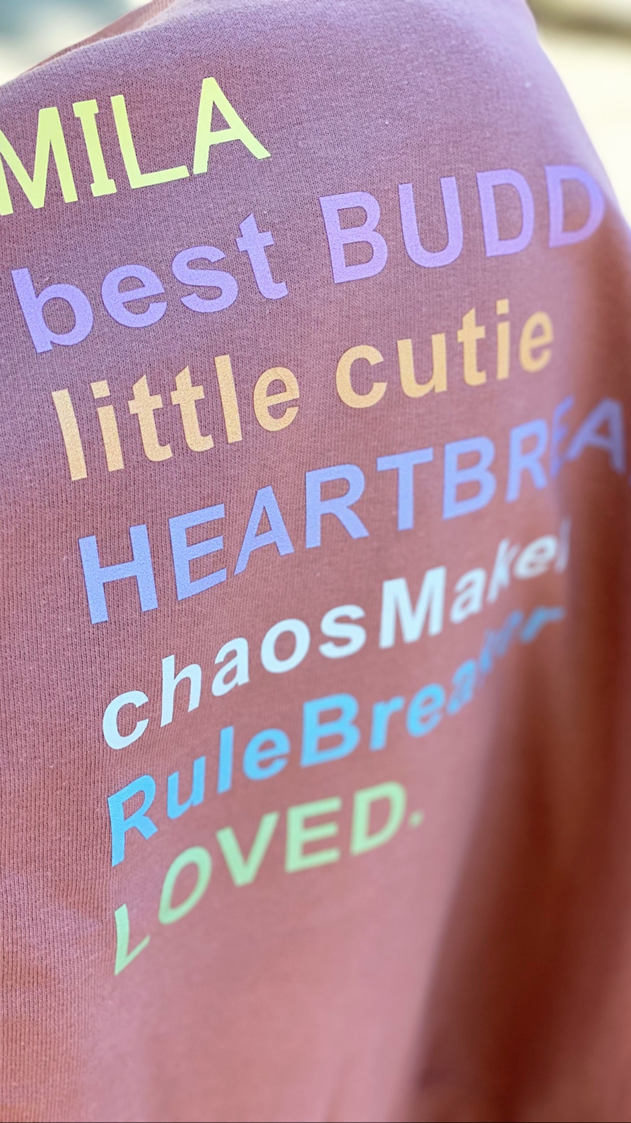 KIDS SWEATER / HOODIE HEARTBREAKER RAINBOW*